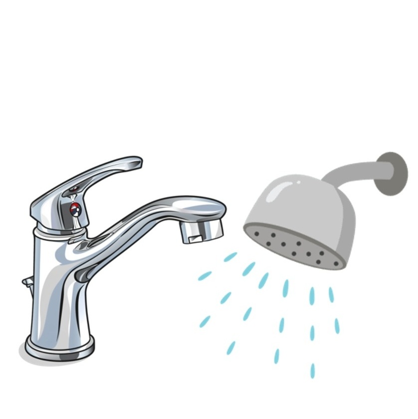 水龍頭花灑示意圖
